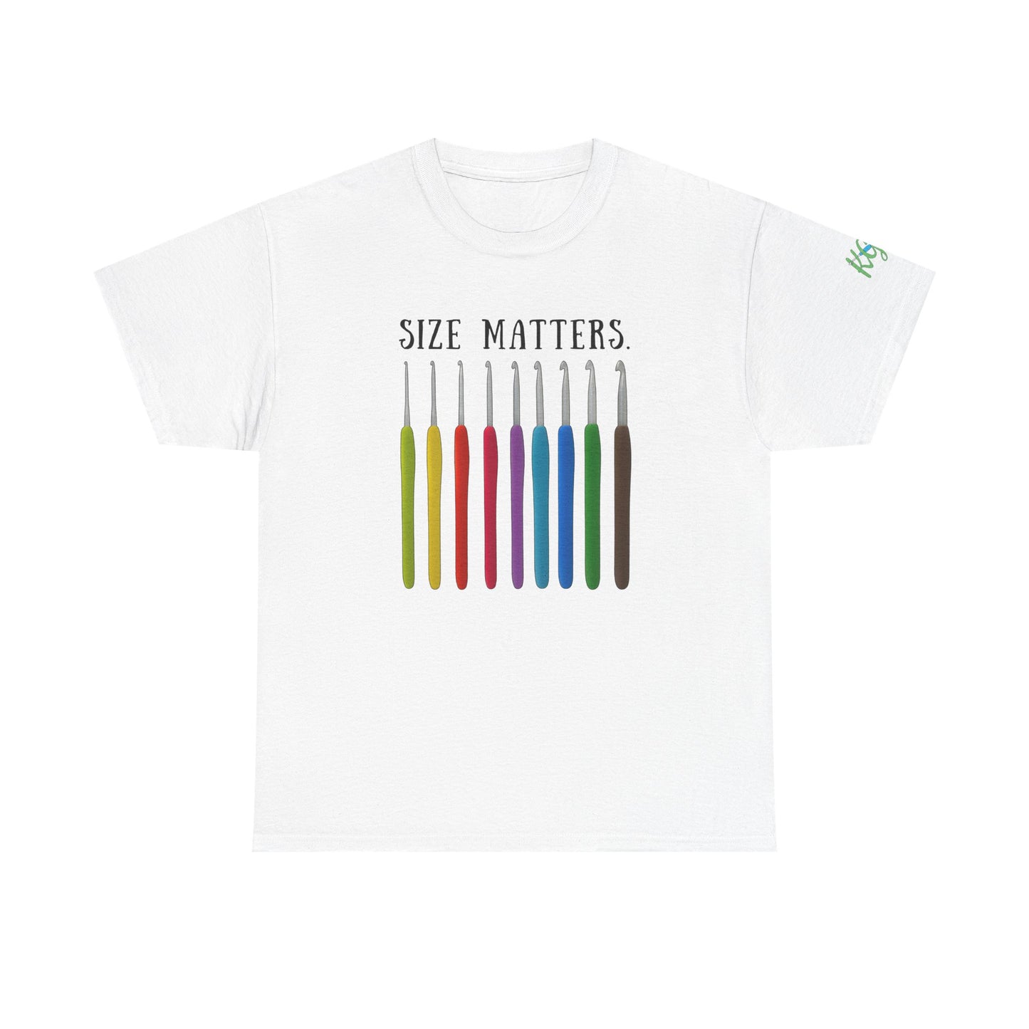 Crochet Size Matters Tee - Unisex Cotton T-Shirt