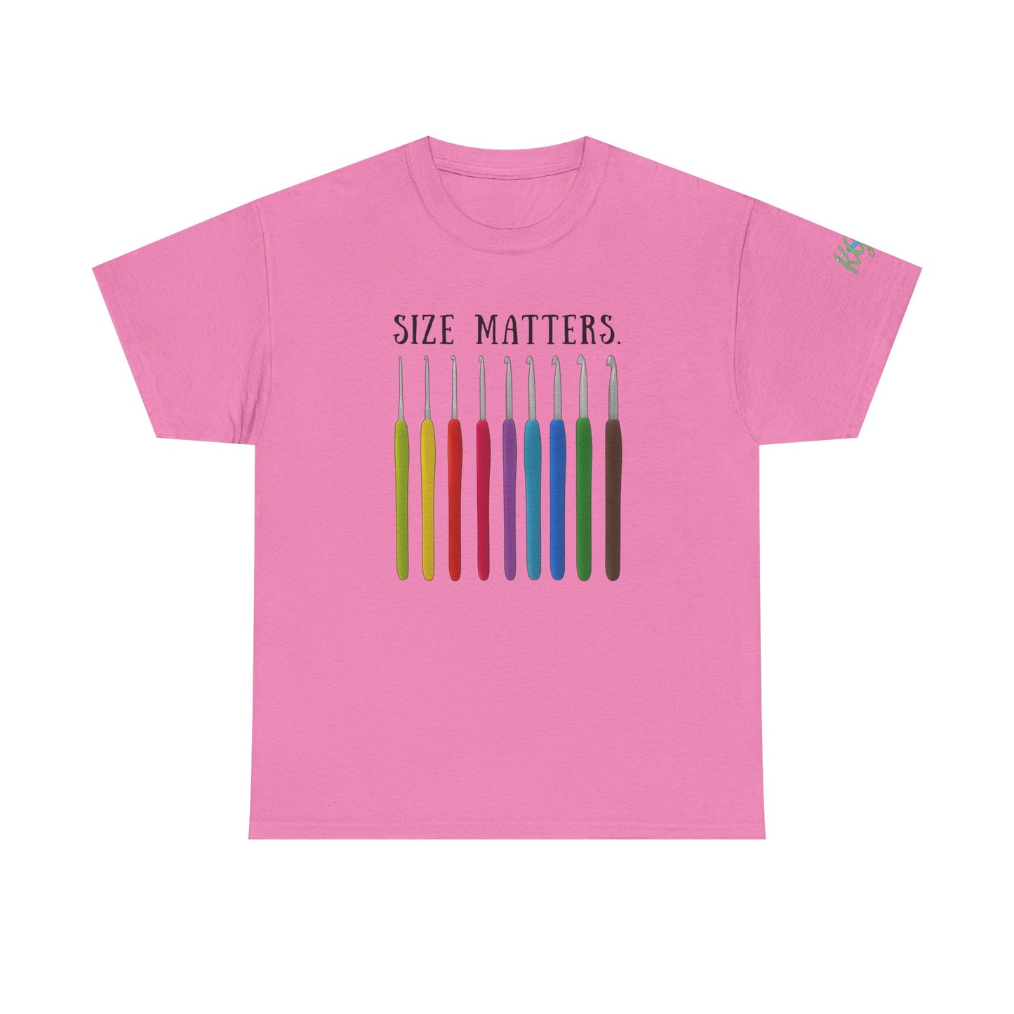 Crochet Size Matters Tee - Unisex Cotton T-Shirt