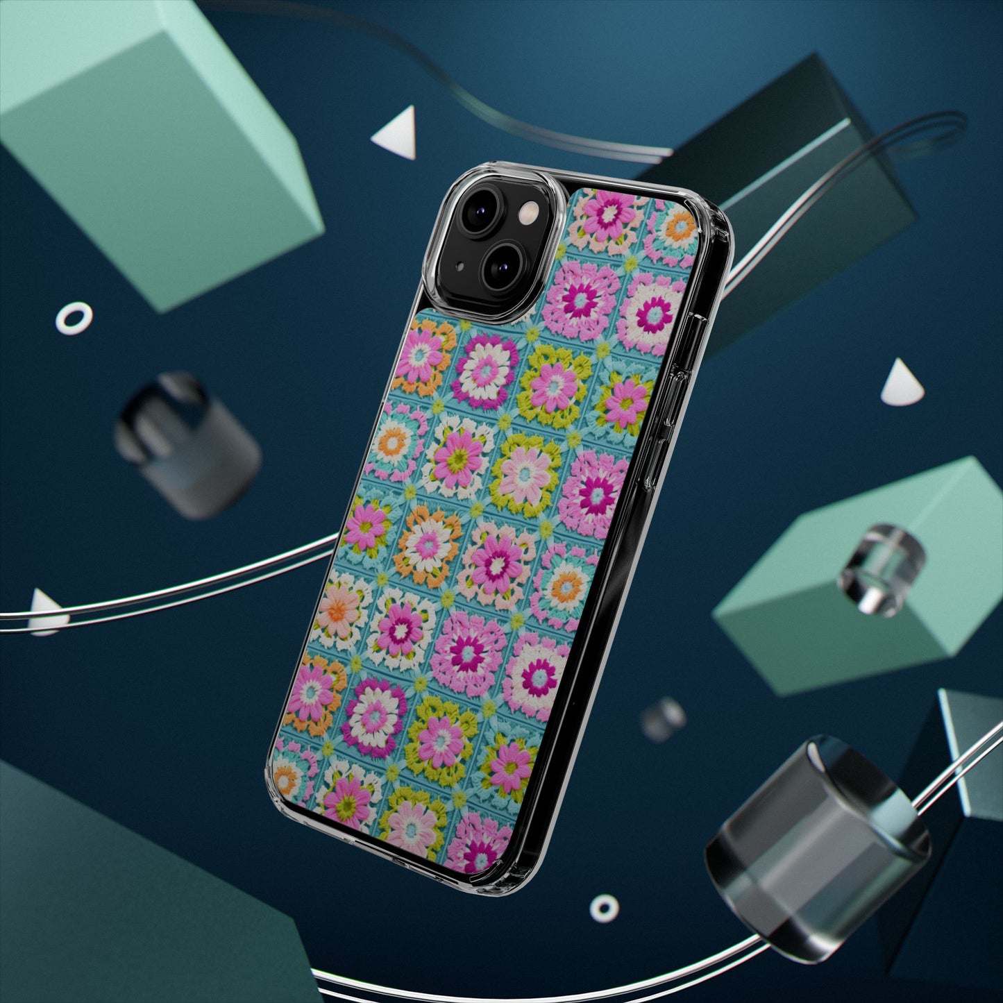 Granny Square Phone Case Brights