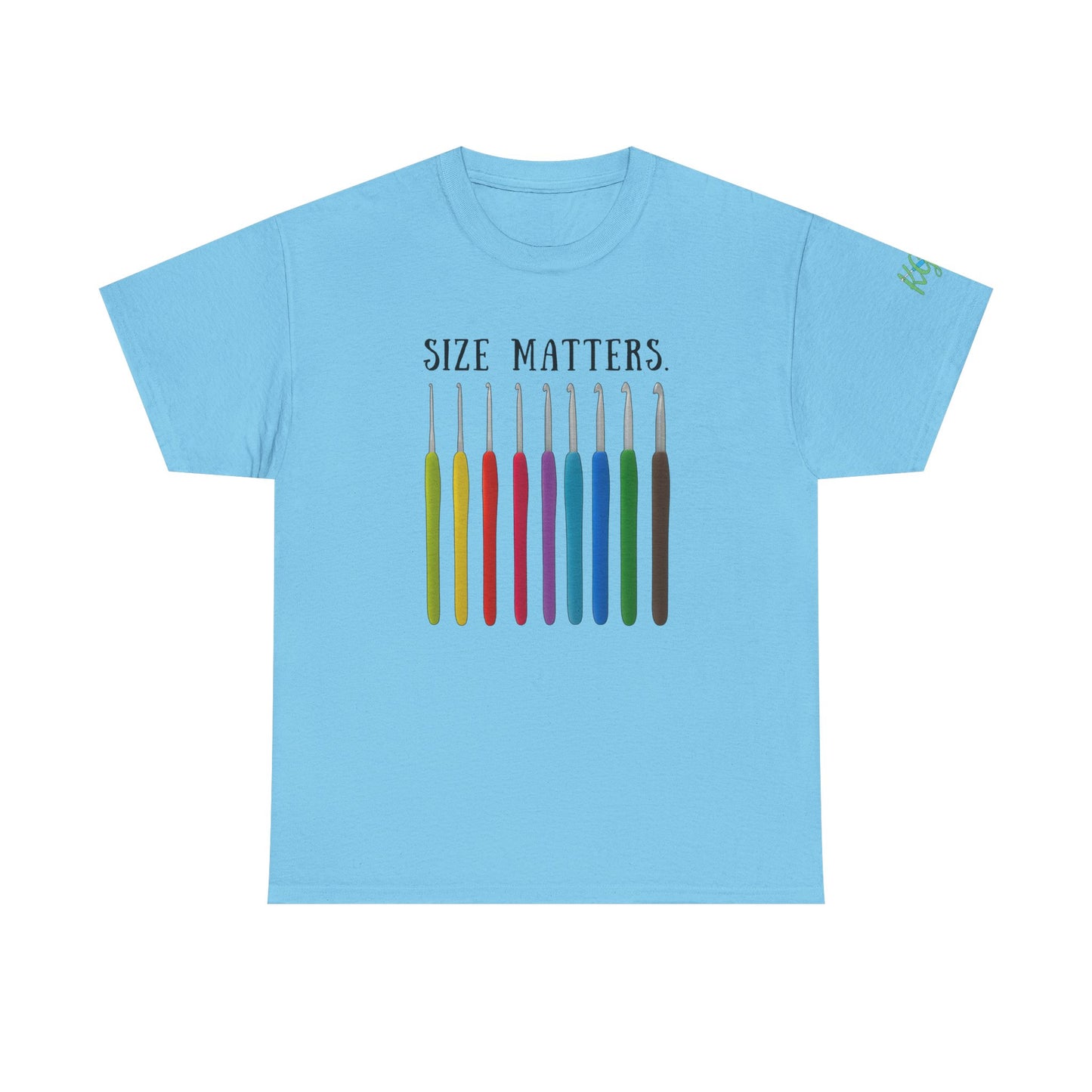Crochet Size Matters Tee - Unisex Cotton T-Shirt