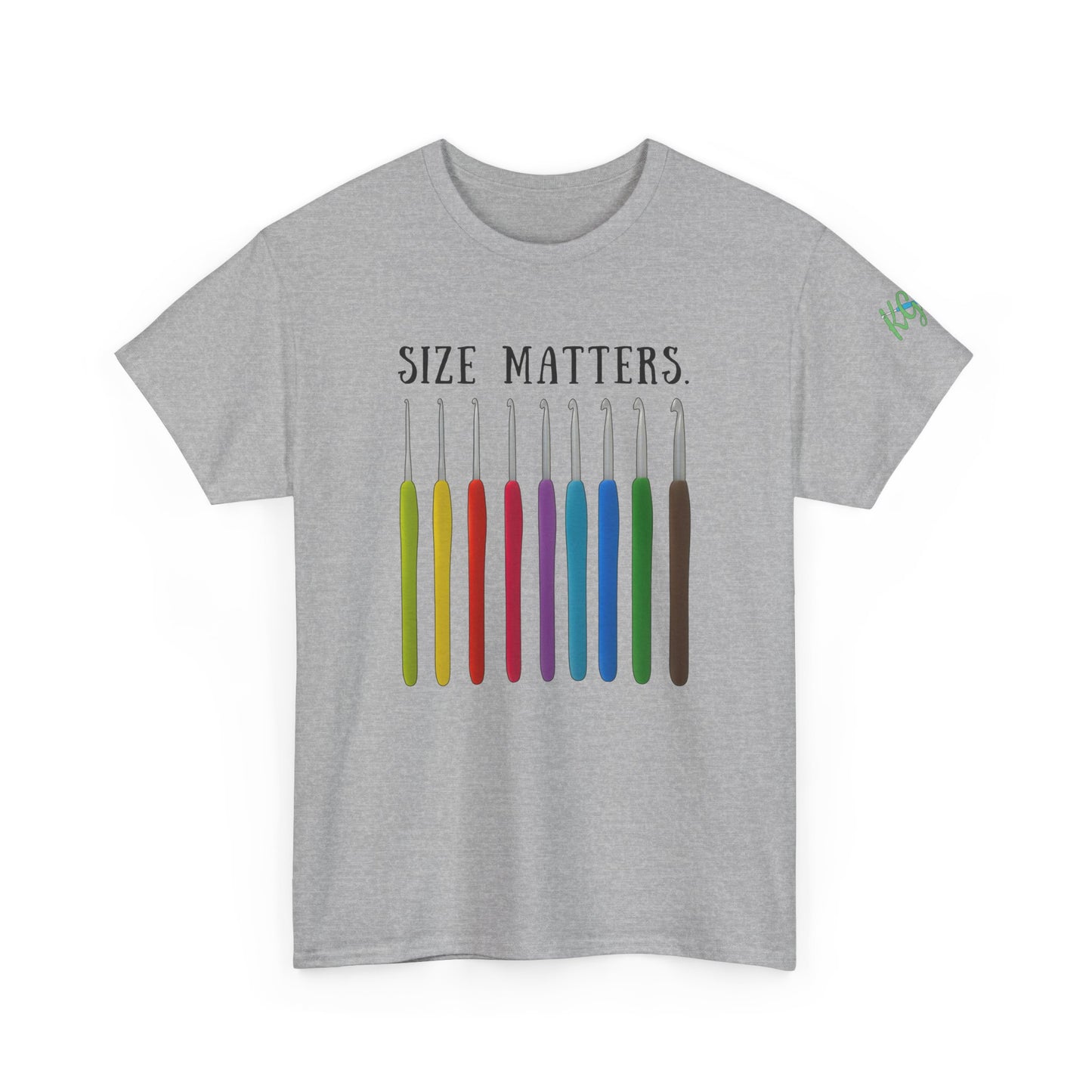 Crochet Size Matters Tee - Unisex Cotton T-Shirt