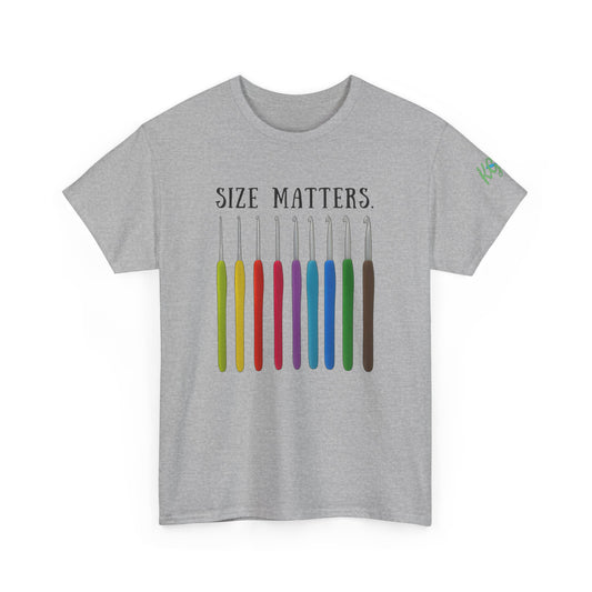 Crochet Size Matters Tee - Unisex Cotton T-Shirt