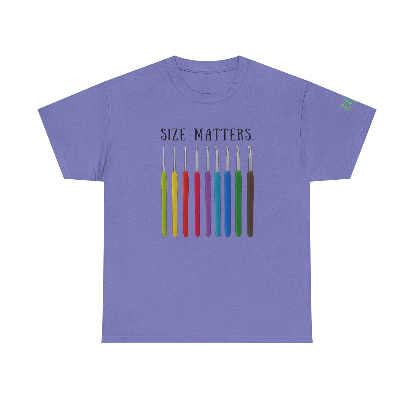 Crochet Size Matters Tee - Unisex Cotton T-Shirt