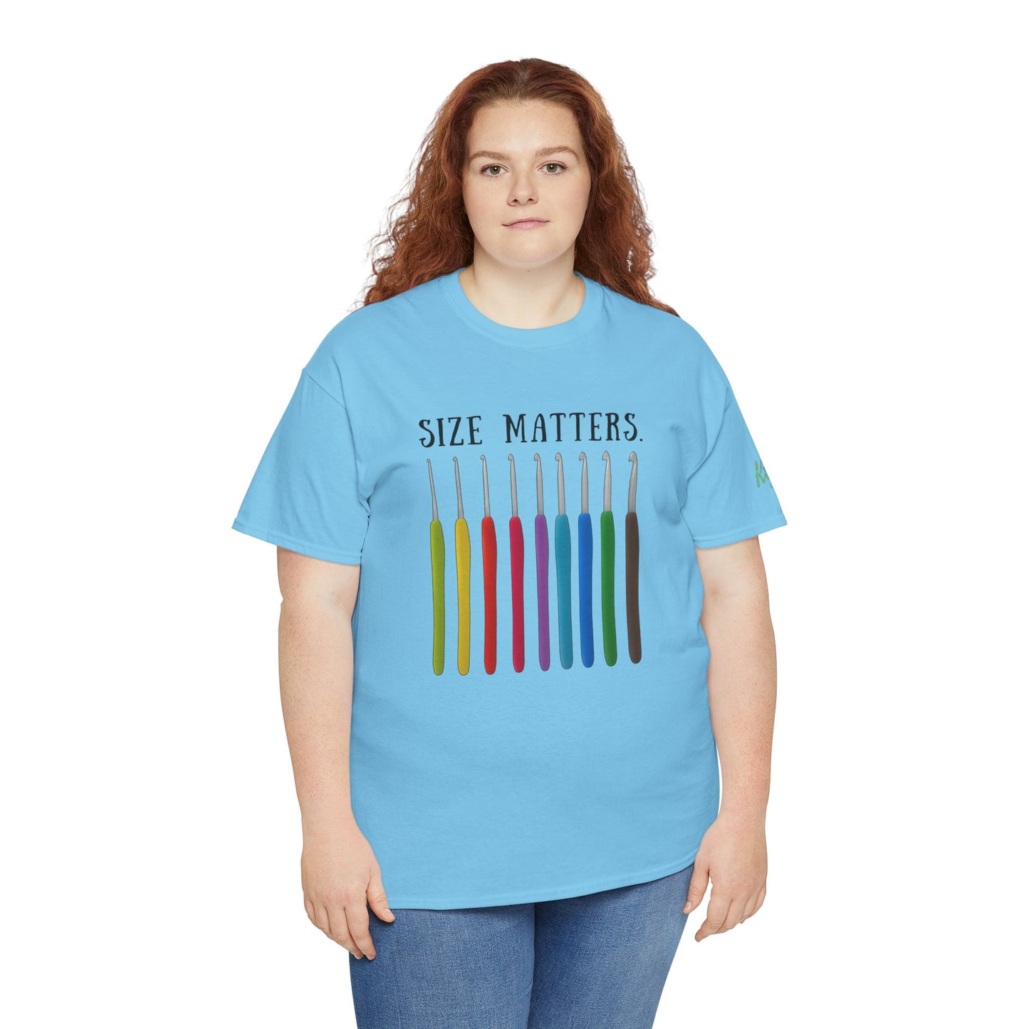 Crochet Size Matters Tee - Unisex Cotton T-Shirt