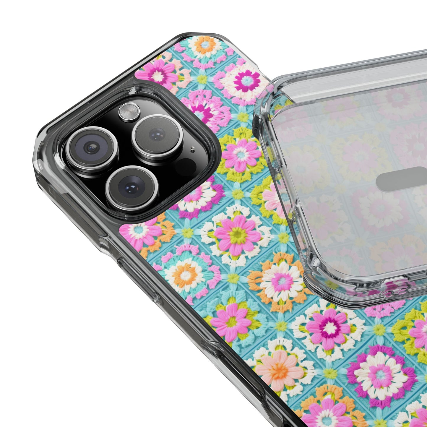 Granny Square Bright Color IPhone Mag Safe Case