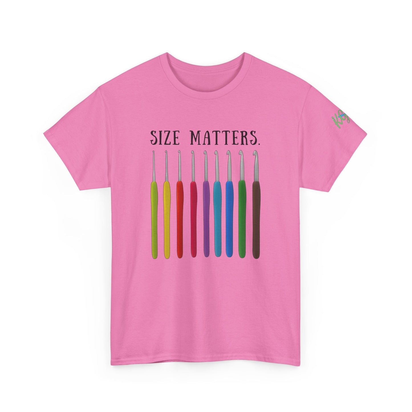 Crochet Size Matters Tee - Unisex Cotton T-Shirt