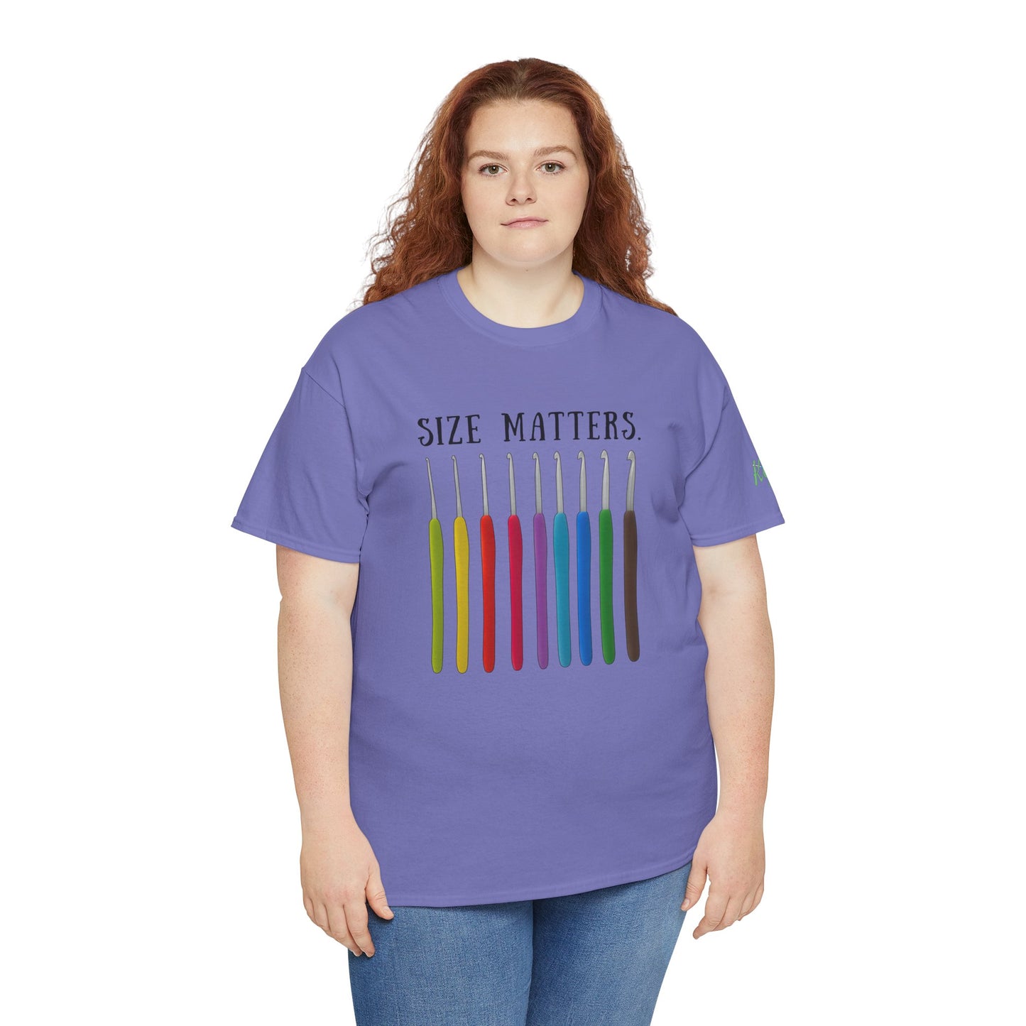 Crochet Size Matters Tee - Unisex Cotton T-Shirt