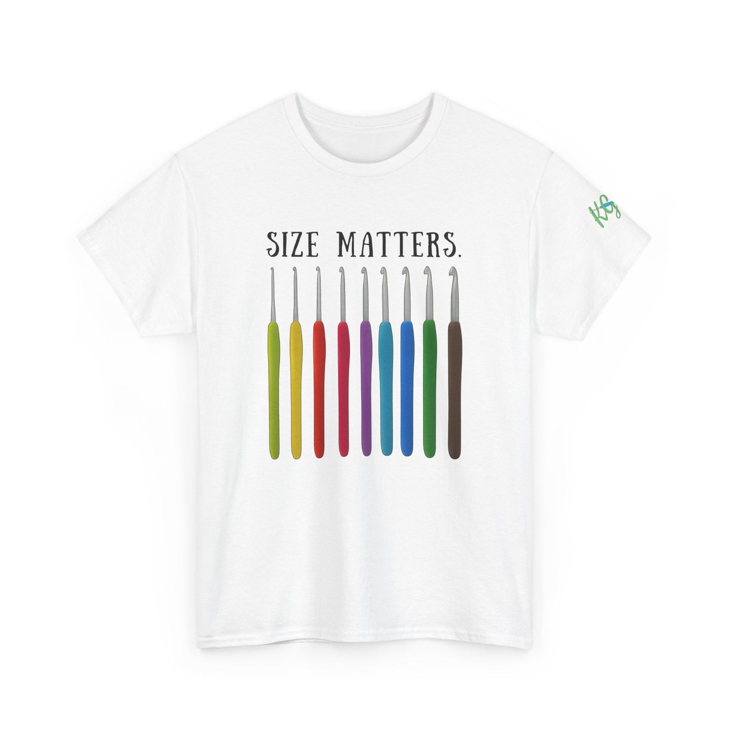 Crochet Size Matters Tee - Unisex Cotton T-Shirt