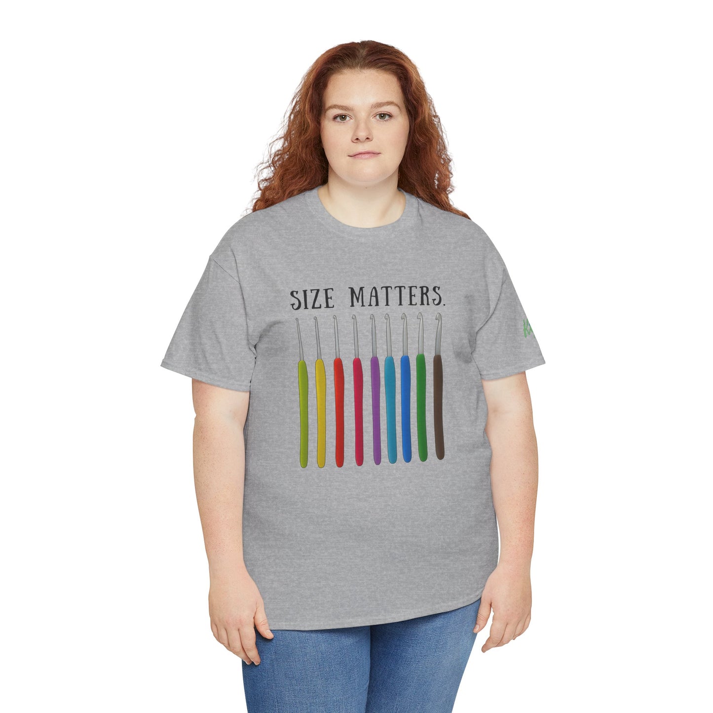 Crochet Size Matters Tee - Unisex Cotton T-Shirt