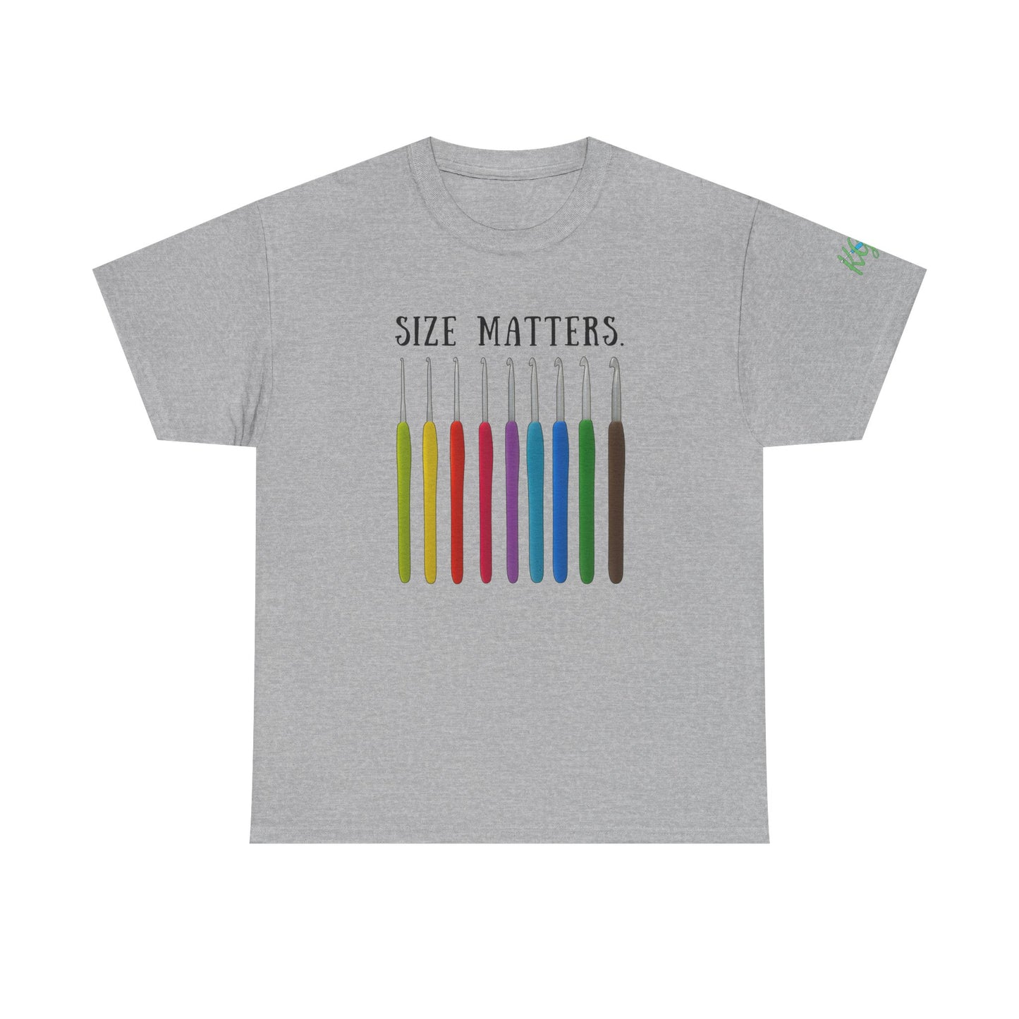 Crochet Size Matters Tee - Unisex Cotton T-Shirt