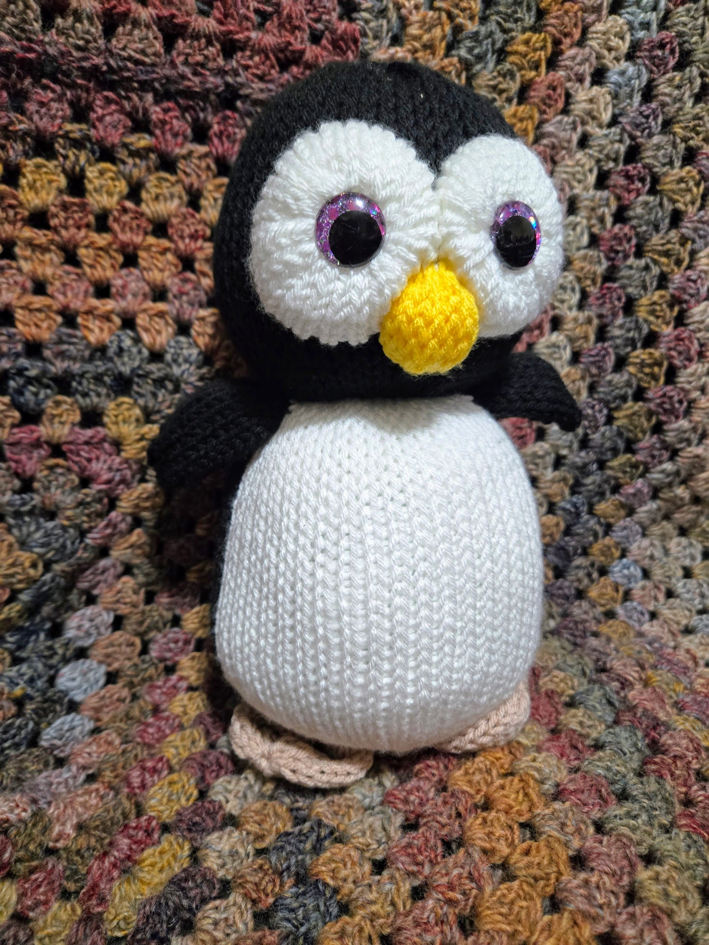 Knit Penguin Stuffie