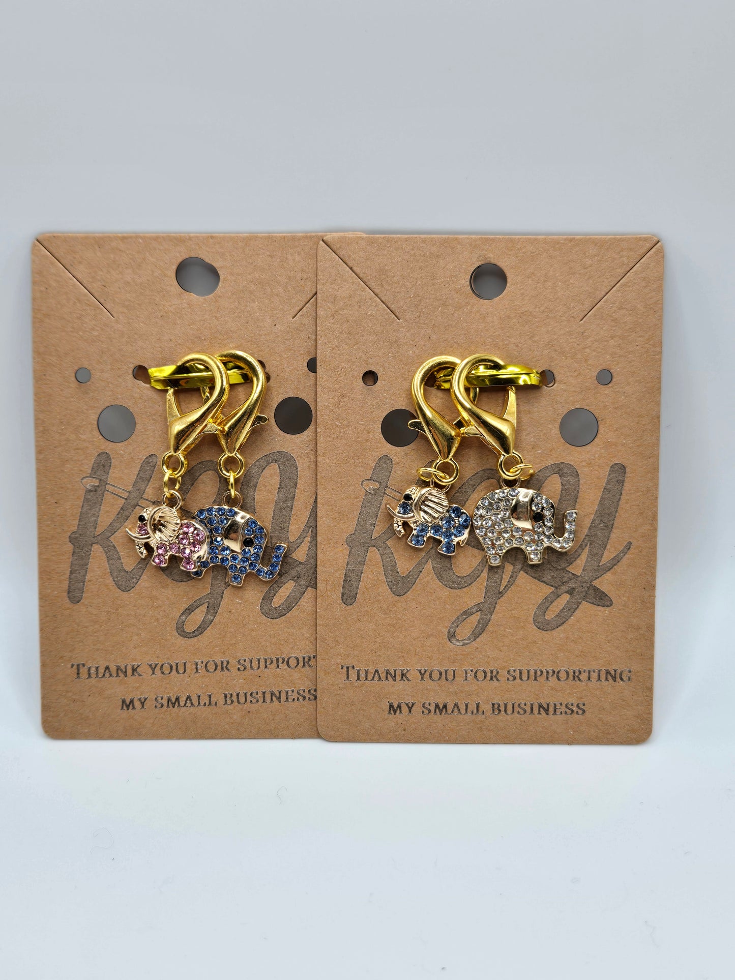 Elegant Elephants - Stitch Markers