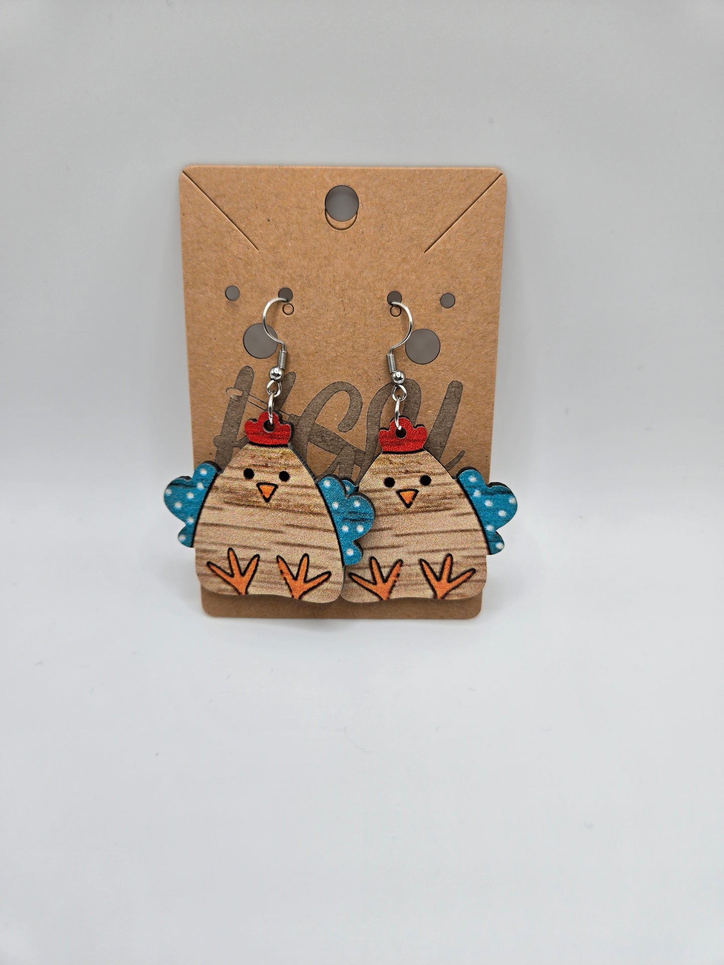 Chicken Earrings