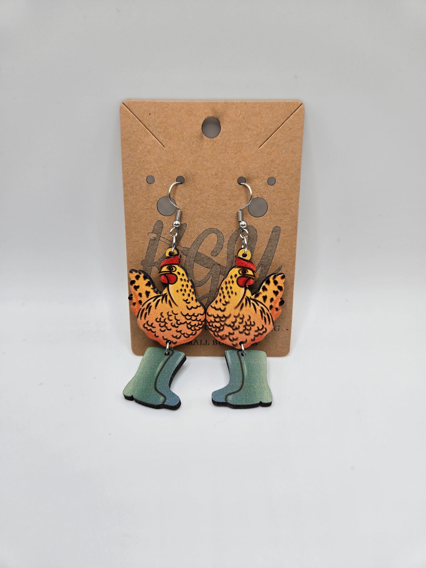 Chicken Earrings
