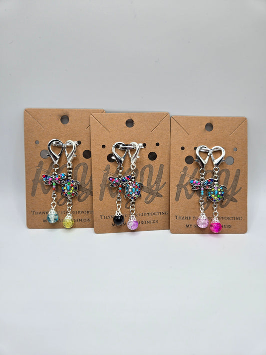 Dragonfly Turtle - Stitch Markers