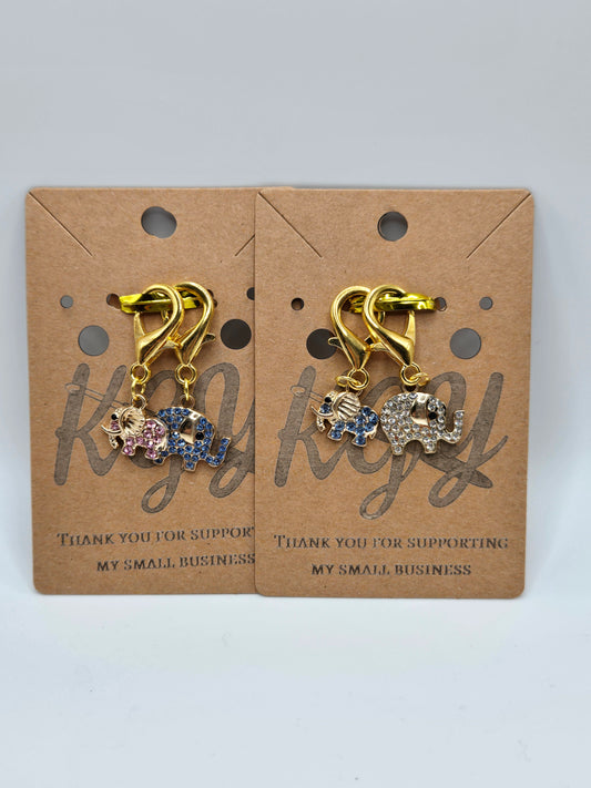 Elegant Elephants - Stitch Markers