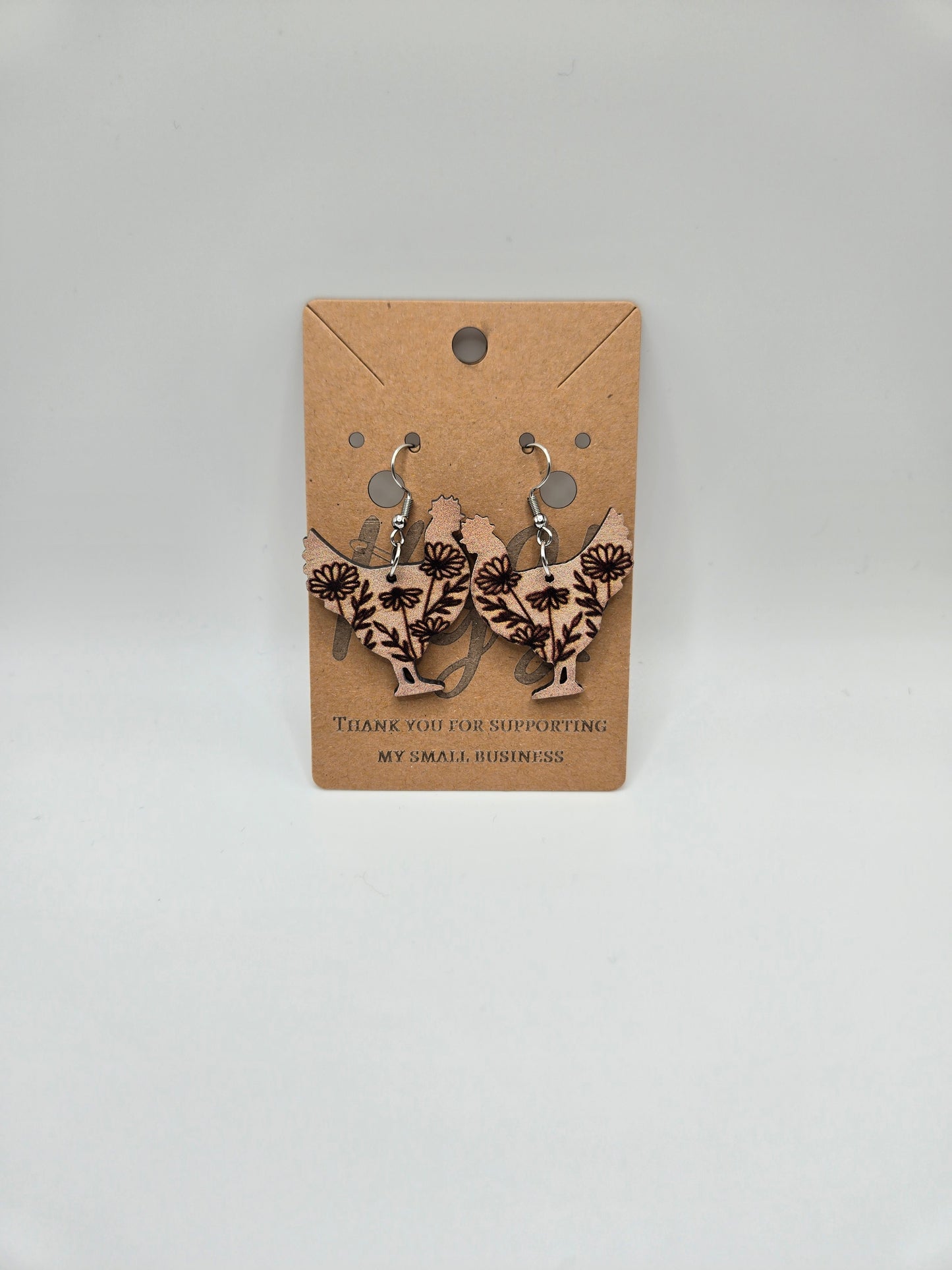 Chicken Earrings
