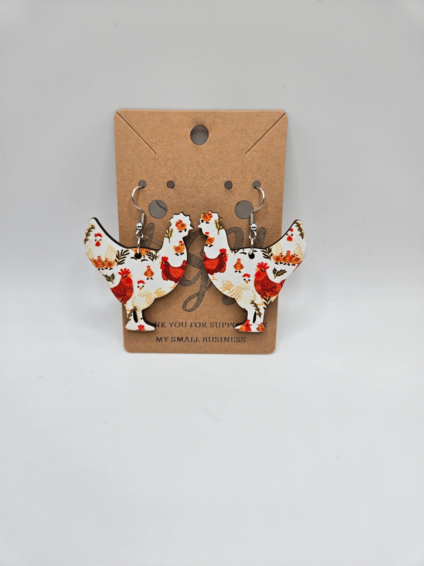 Chicken Earrings