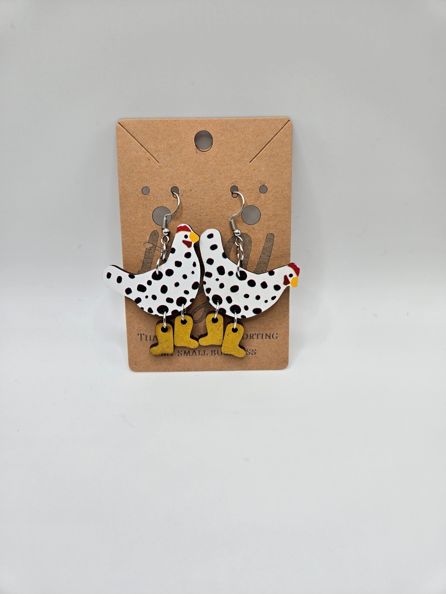 Chicken Earrings