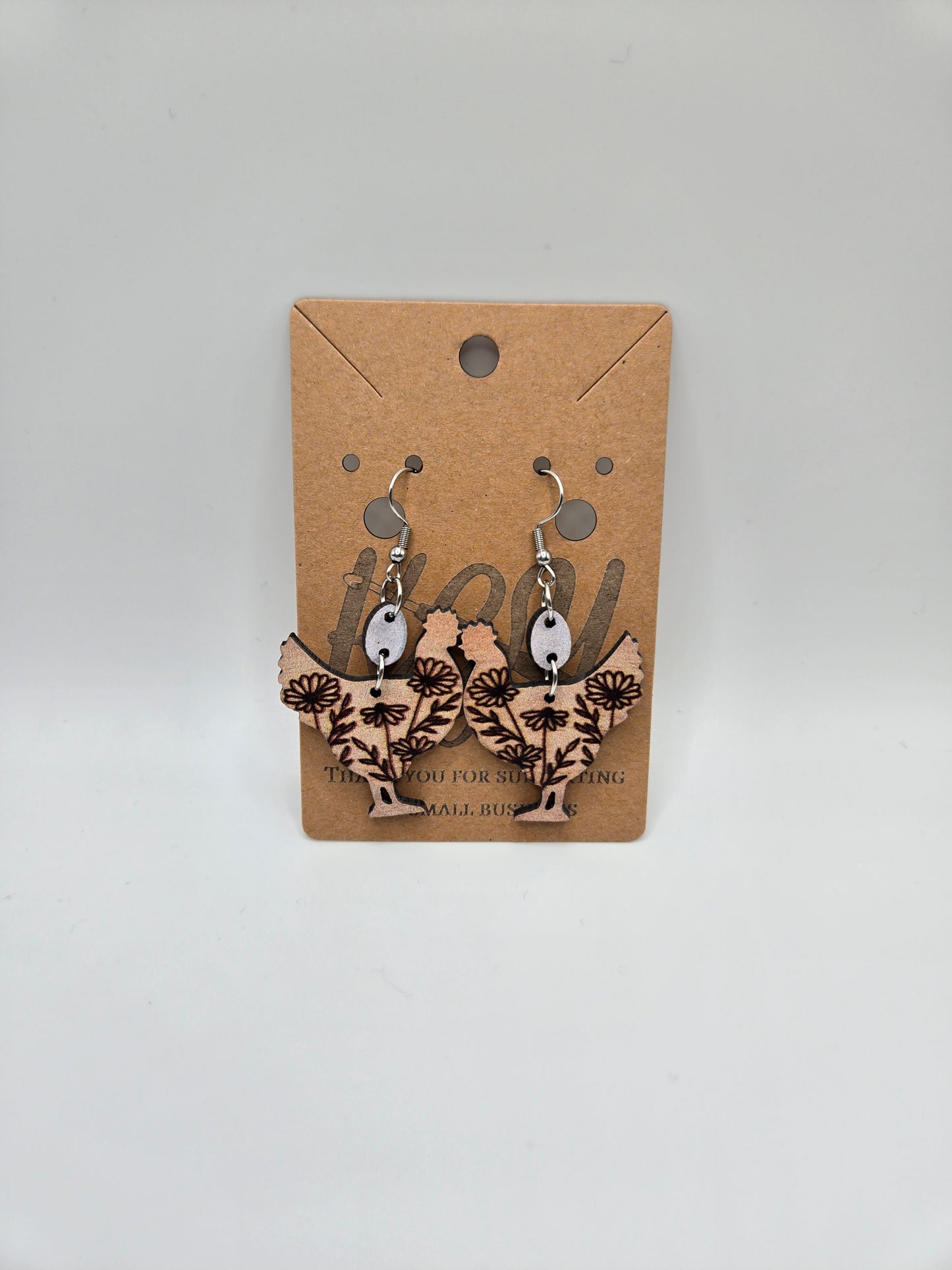 Chicken Earrings