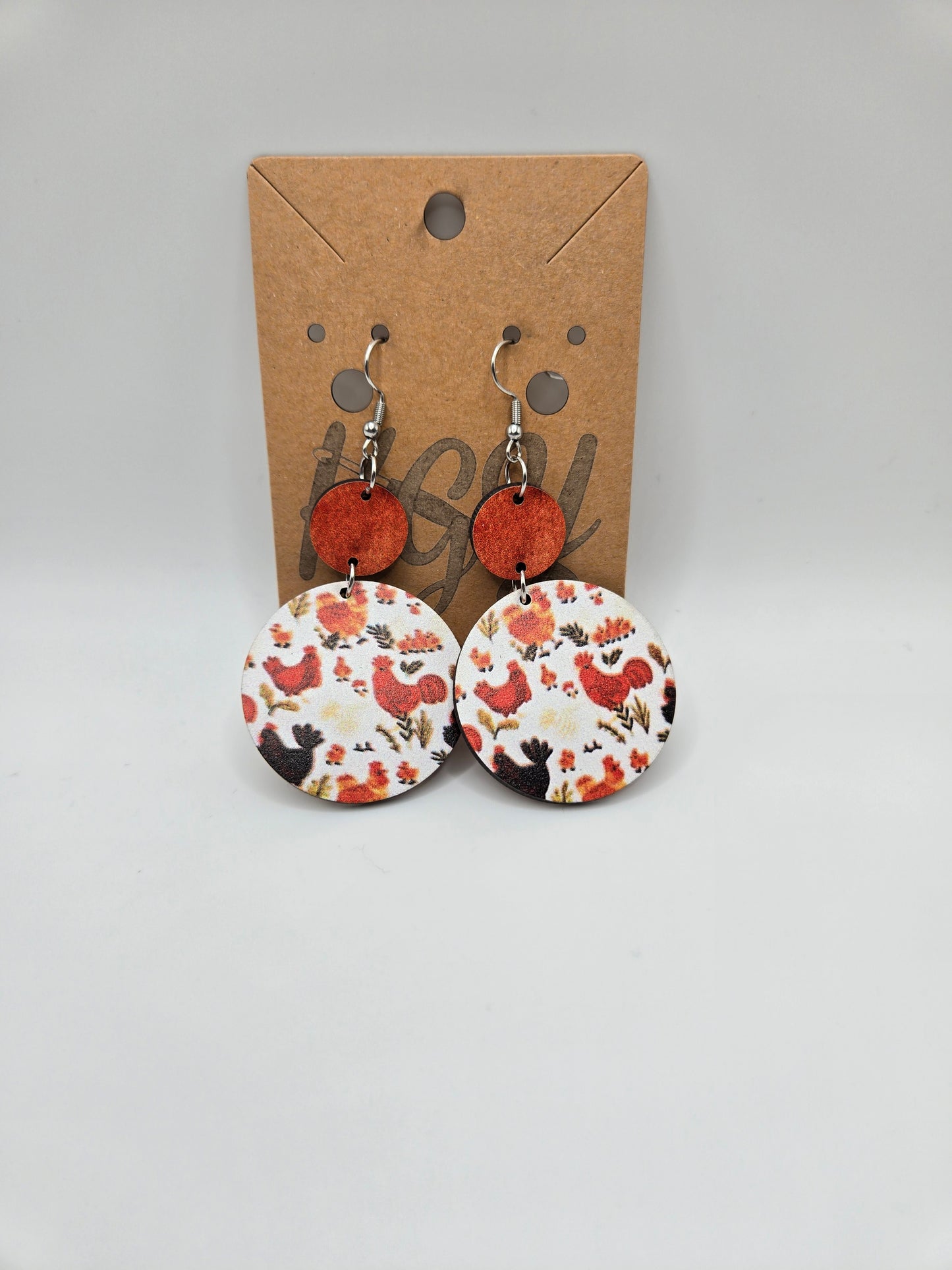 Chicken Earrings
